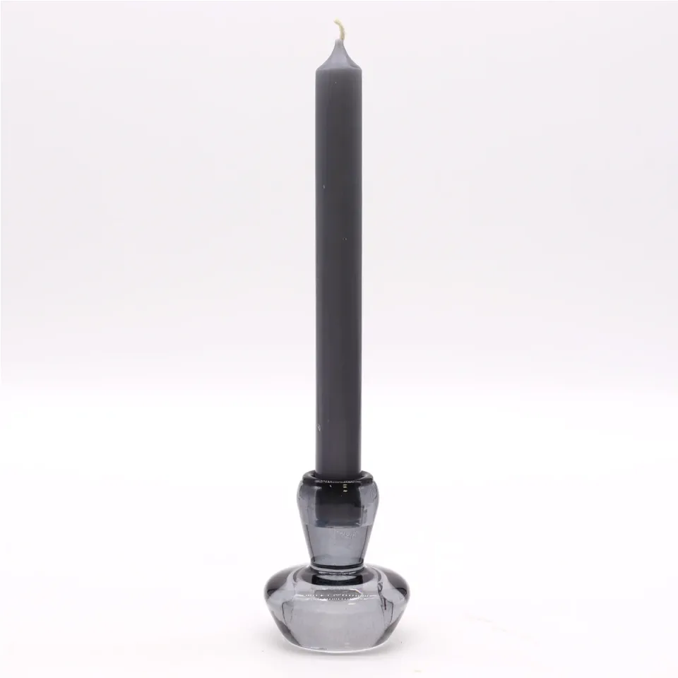 Bougeoir champignon pour bougie fine ou chauffe-plat : gris nuit