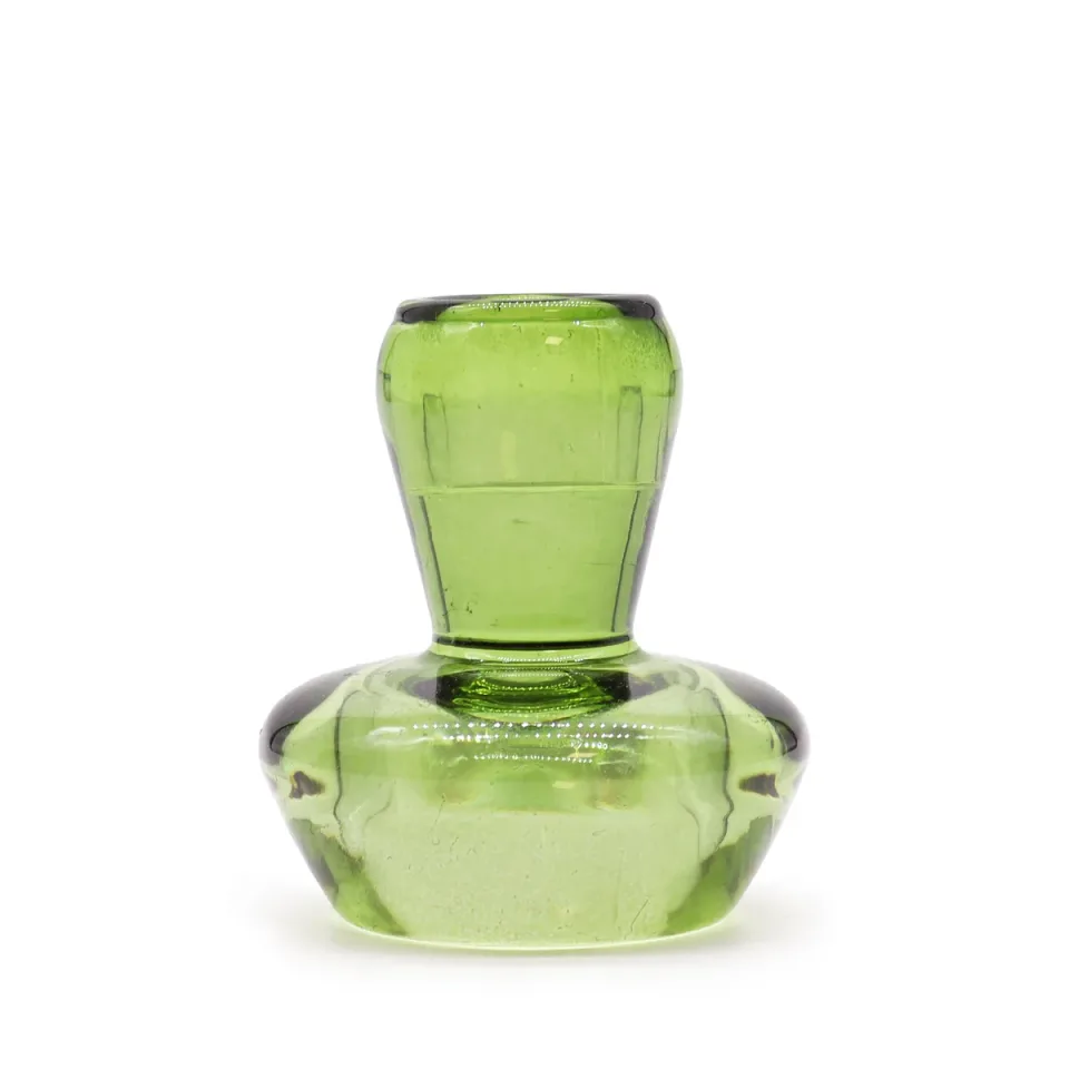 Bougeoir champignon pour bougie fine ou chauffe-plat : vert jade