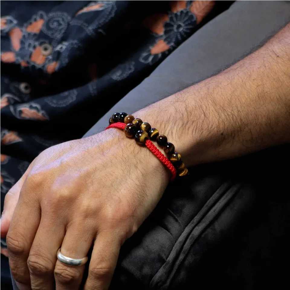 Bracelets doubles en pierres naturelles : Œil de tigre