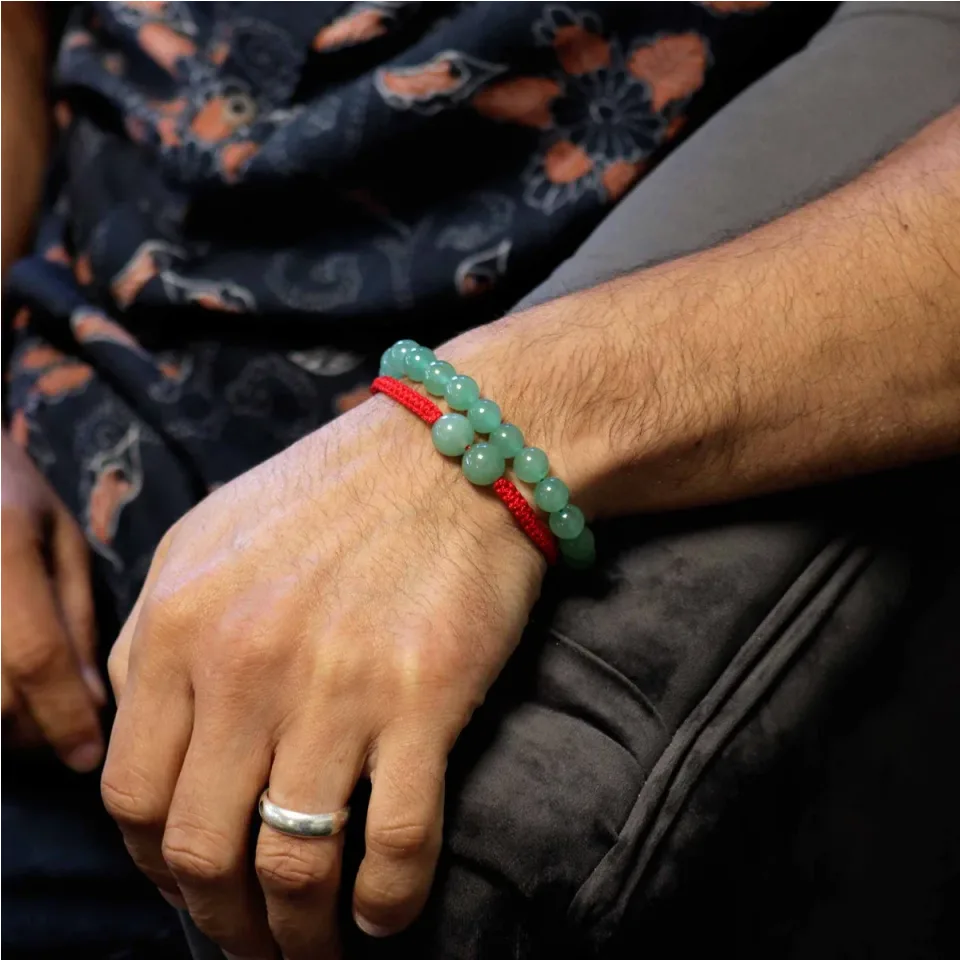 Bracelets doubles en pierres naturelles : Jade