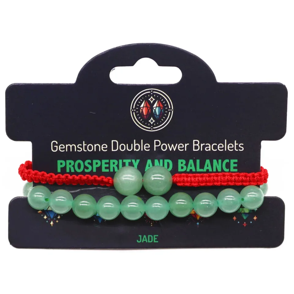 Bracelets doubles en pierres naturelles : Jade