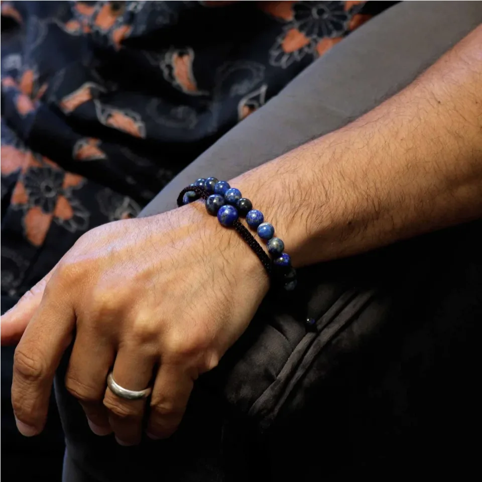 Bracelets doubles en pierres naturelles : Sodalite