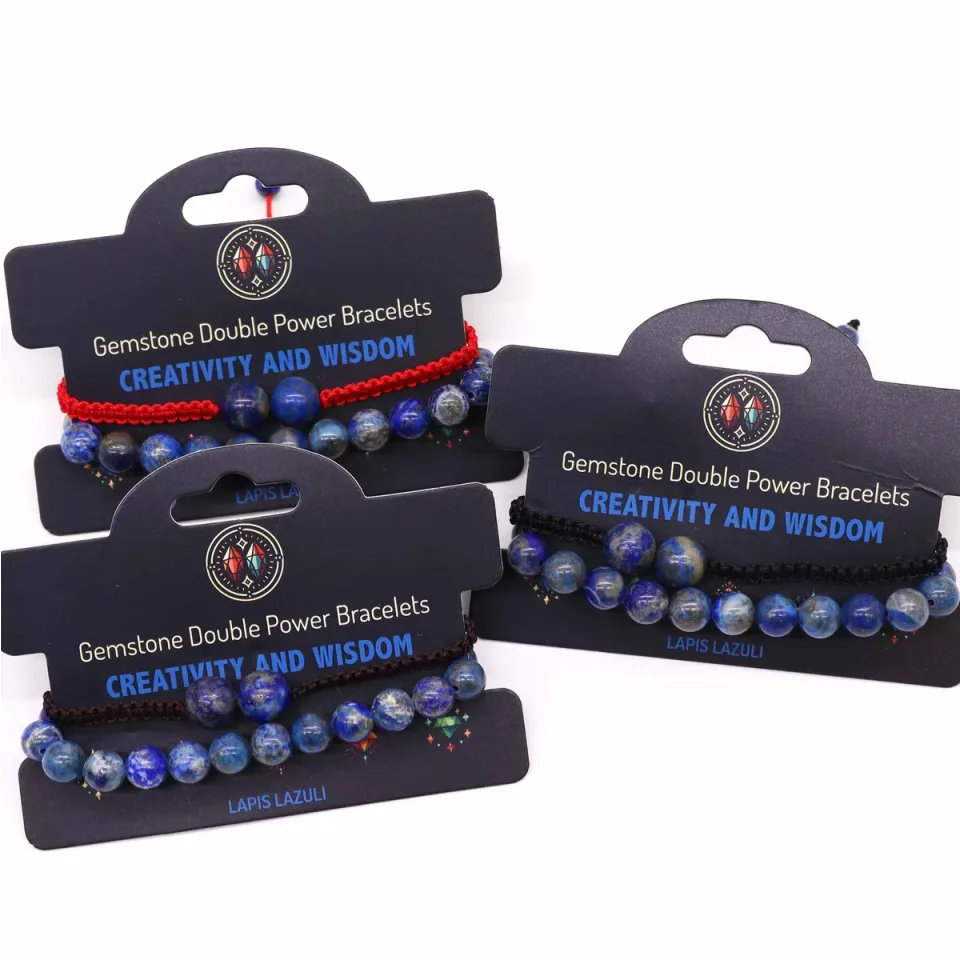 Bracelets doubles en pierres naturelles : Sodalite