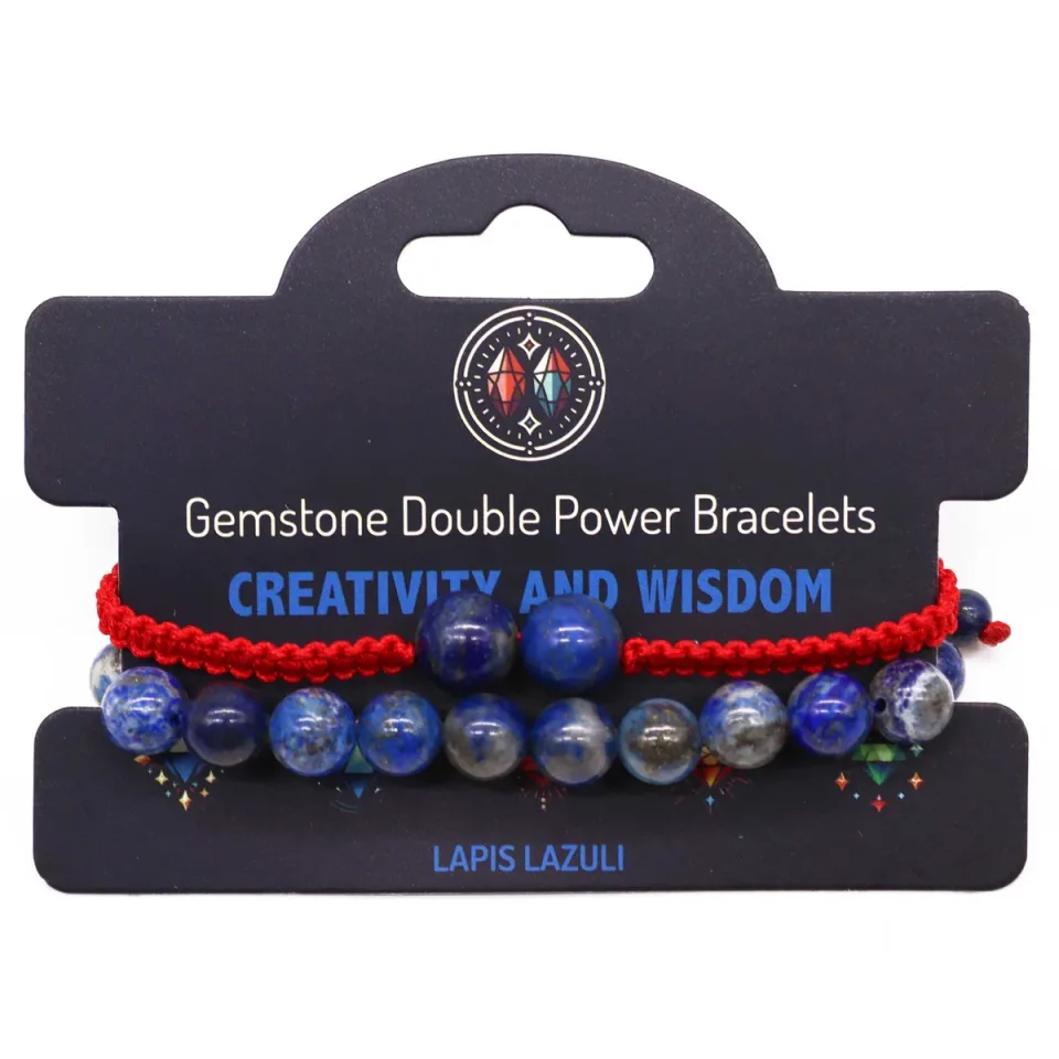 Bracelets doubles en pierres naturelles : Sodalite