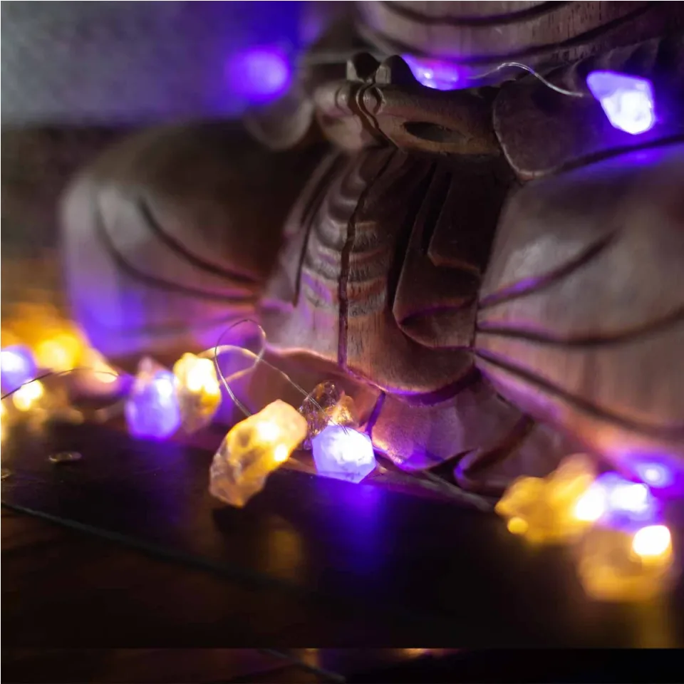 Lumières enchantées en pierre (USB) : Roches mélangées