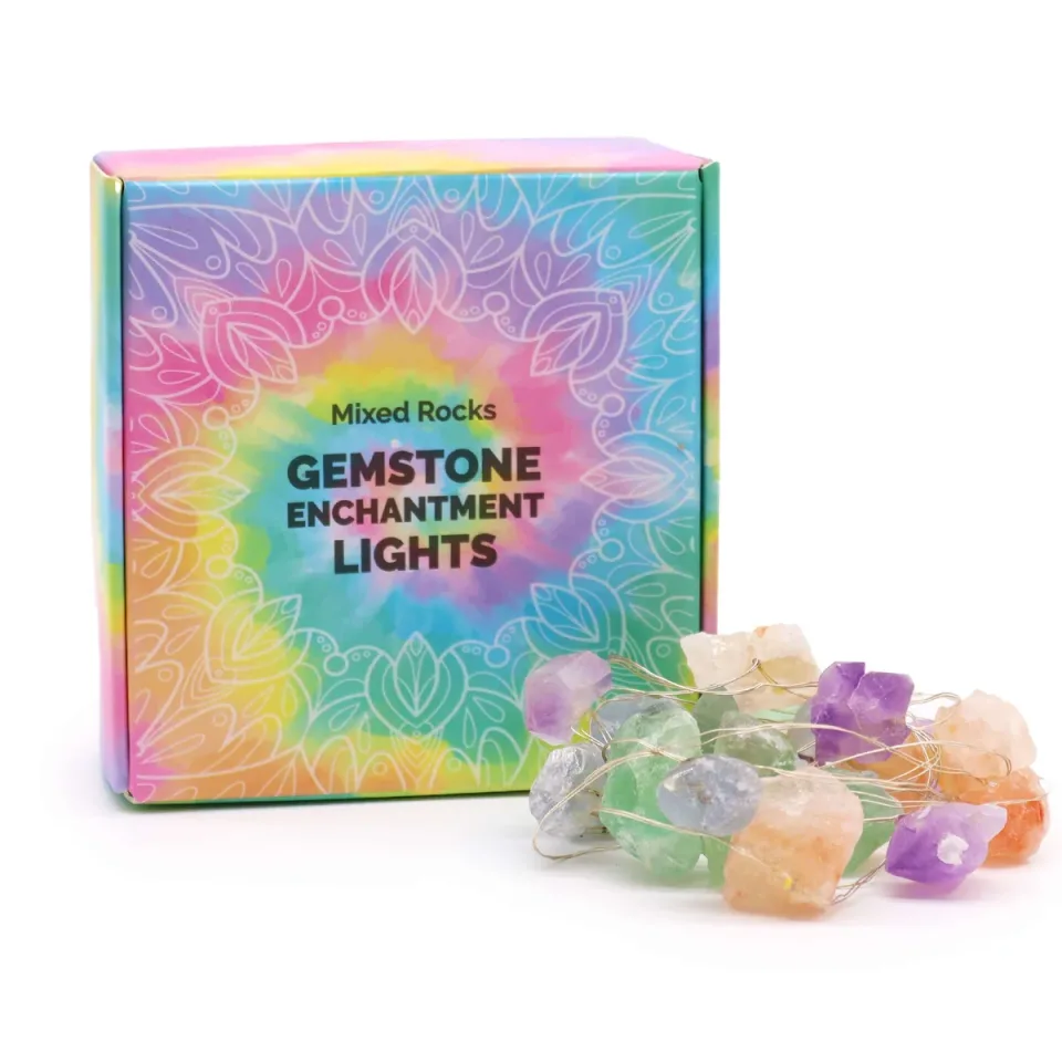 Lumières enchantées en pierre (USB) : Roches mélangées