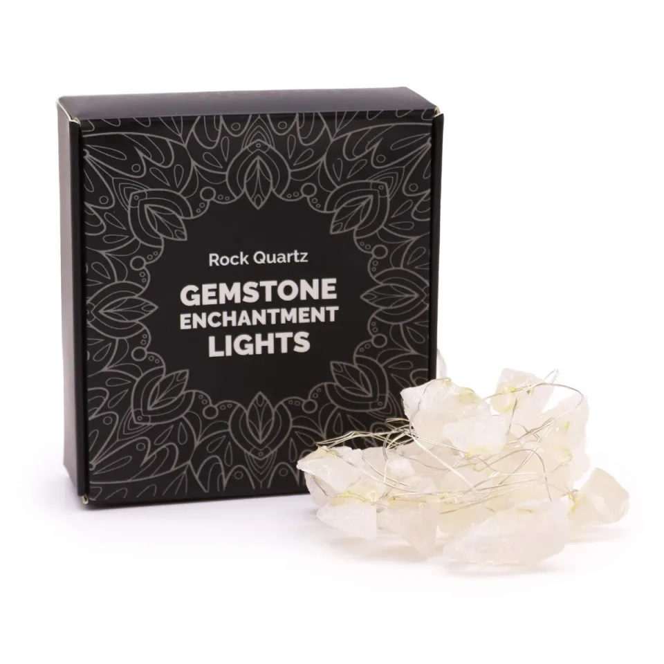 Lumières enchantées en pierre (USB) : Cristal de roche