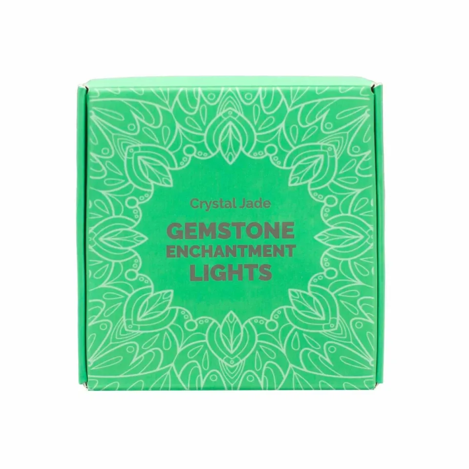 Lumières enchantées en pierre (USB) : Jade cristal
