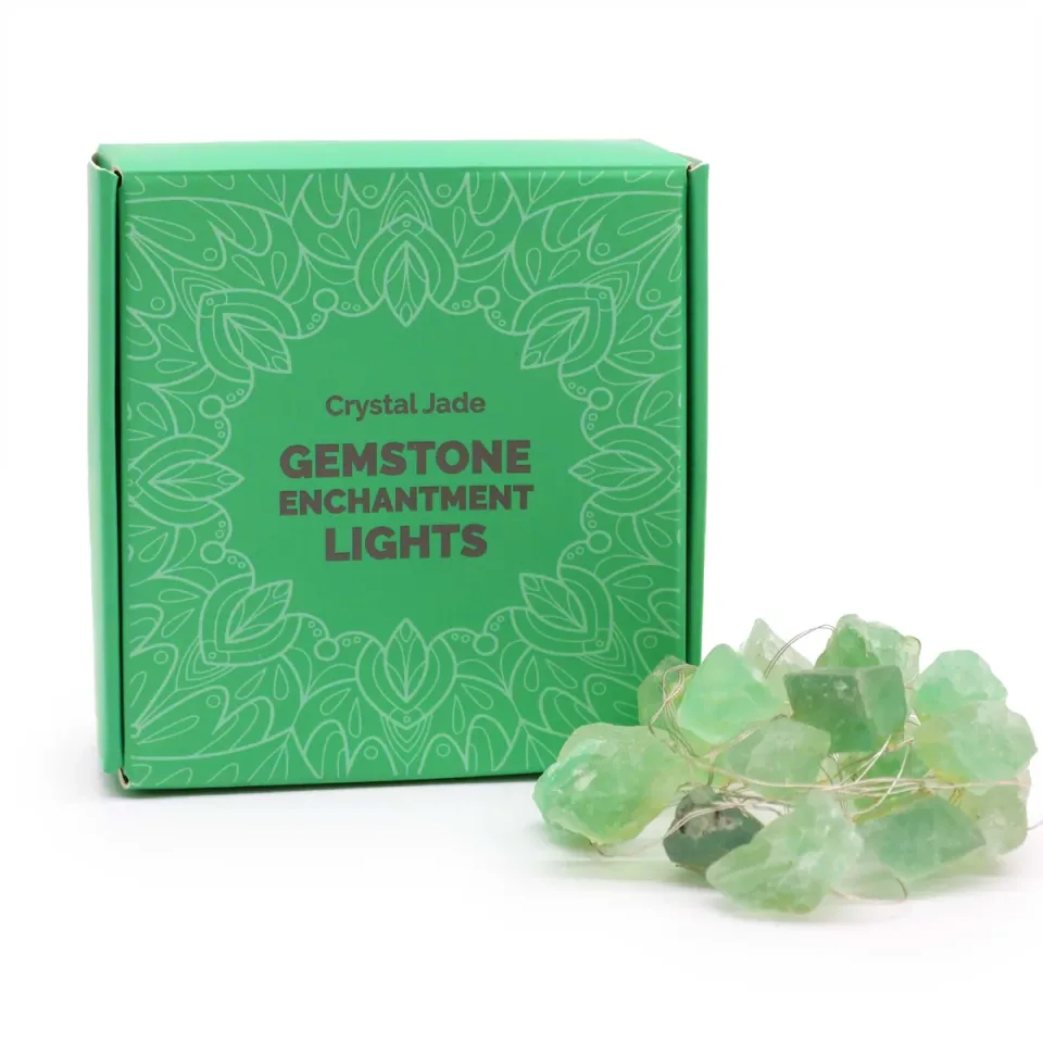Lumières enchantées en pierre (USB) : Jade cristal