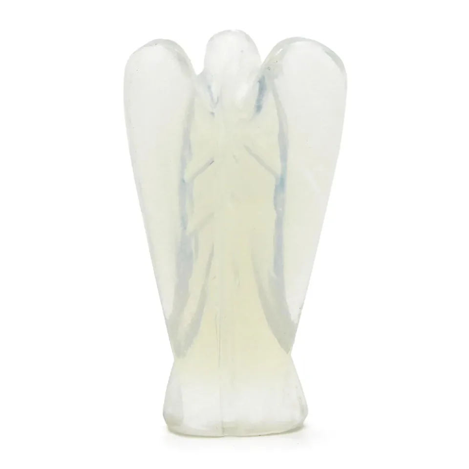 Ange sculpté : opalite