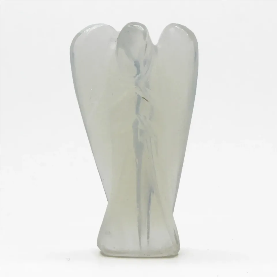 Ange sculpté : opalite