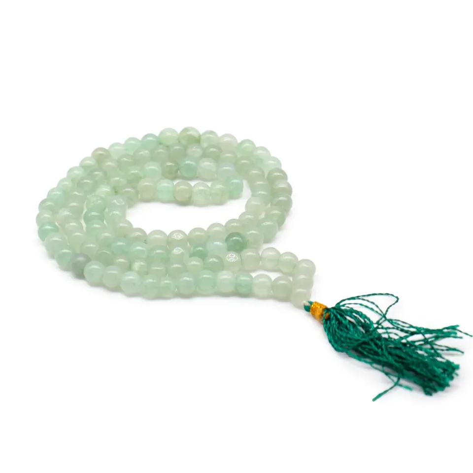 Malas de 108 perles en pierres naturelles : Aventurine verte