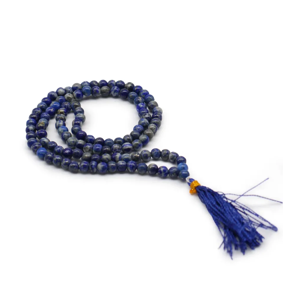 Malas de 108 perles en pierres naturelles : Lapis-lazuli