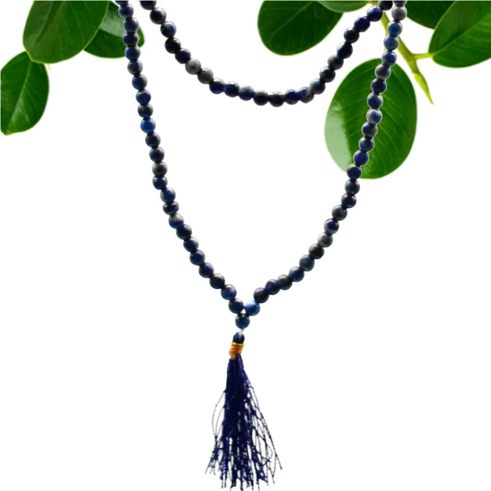 Malas de 108 perles en pierres naturelles : Lapis-lazuli