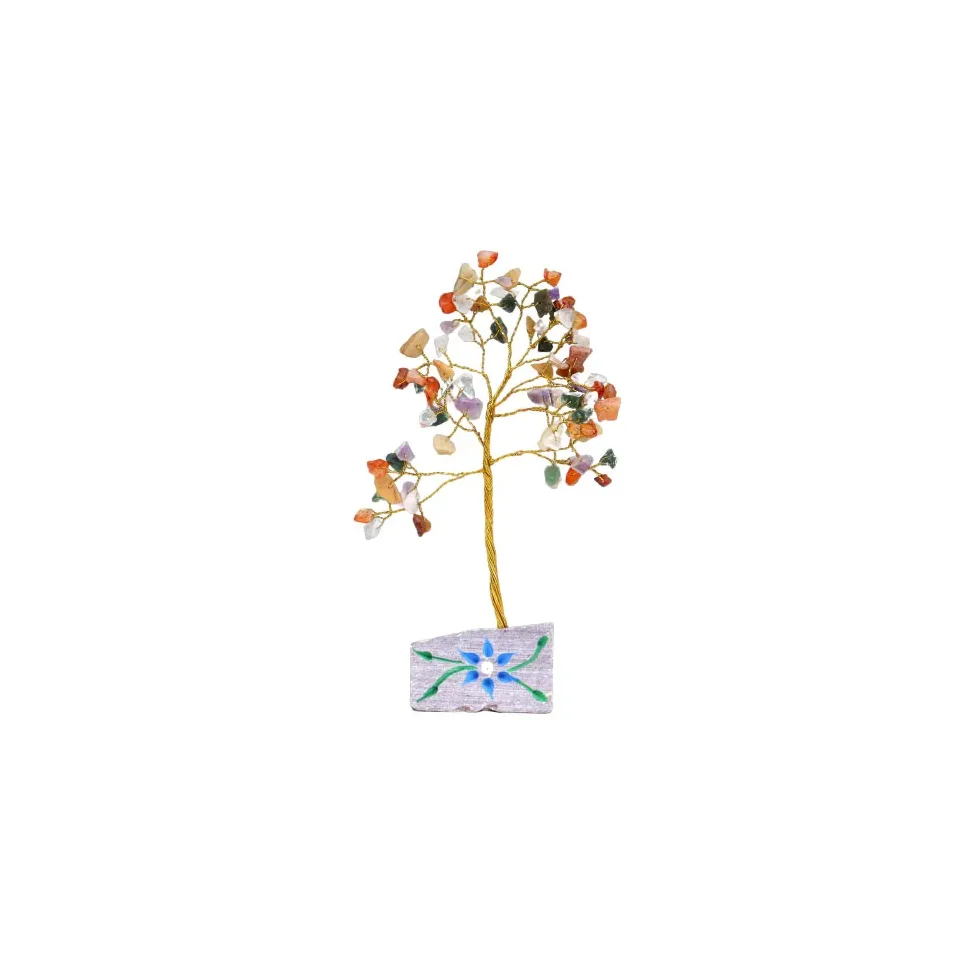 Arbres de vie en pierres naturelles (80, 160, 320 pierres) : Pierres mélangées, 80 pierres