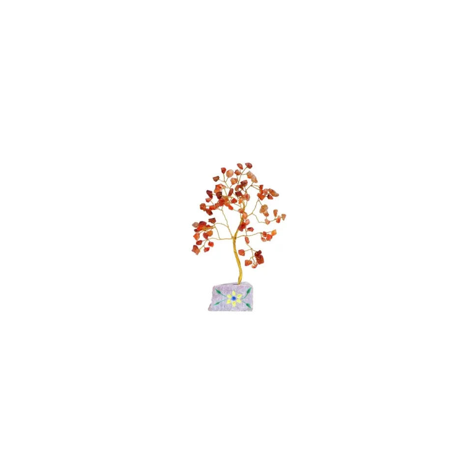 Arbres de vie en pierres naturelles (80, 160, 320 pierres) : Cornaline, 160 pierres