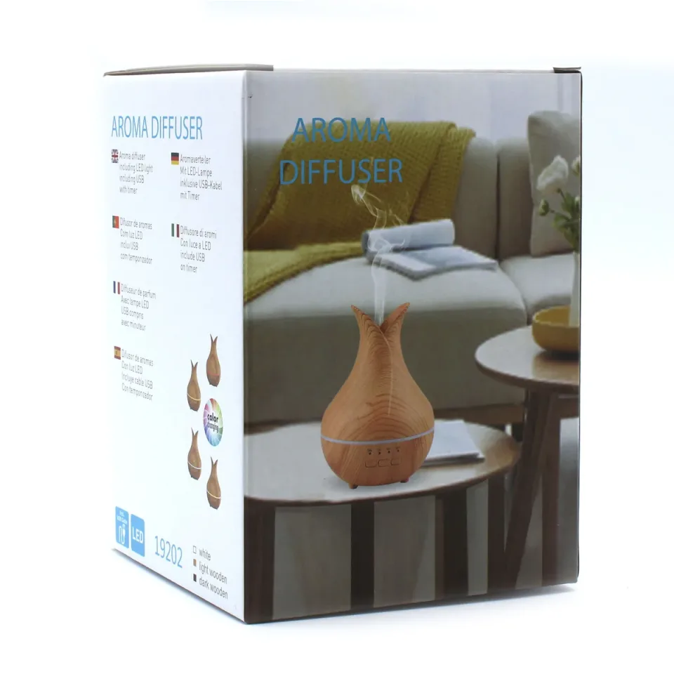 Atomiseur Palerme, USB, lumière colorée et minuteur : Modèle unique