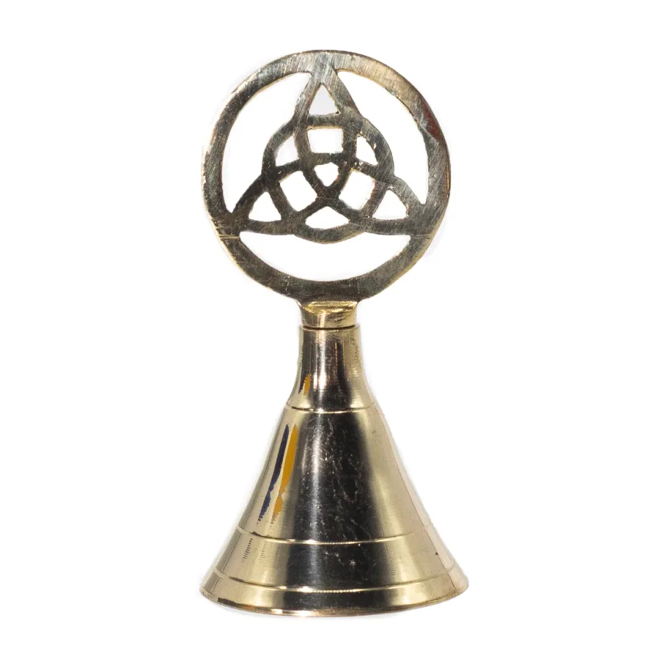 Cloche d'autel en laiton, Triquetra : Modèle unique