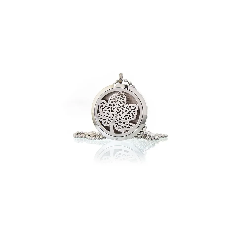 Diffuseur d'huiles essentielles, Collier feuille : Modèle unique