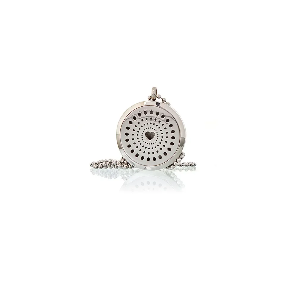 Diffuseur d'huiles essentielles, Collier cœur diamant : Modèle unique