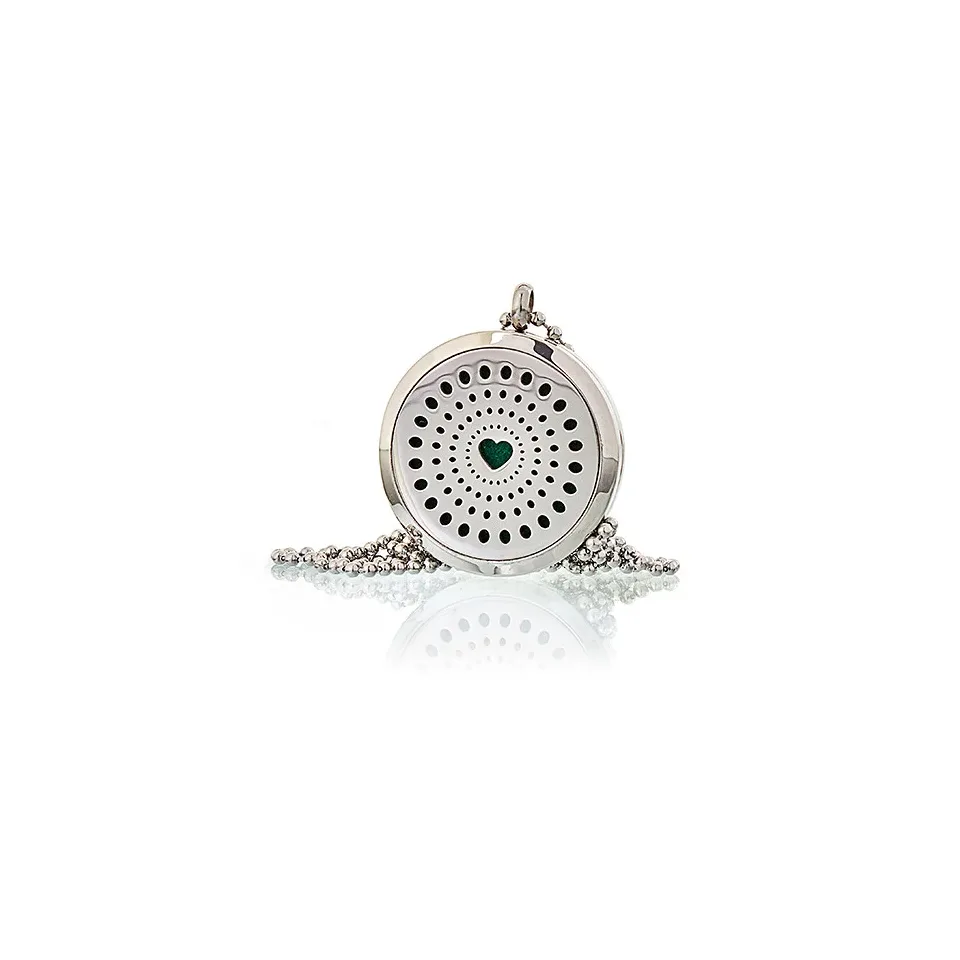 Diffuseur d'huiles essentielles, Collier cœur diamant : Modèle unique