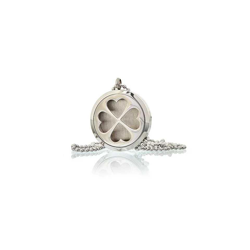 Diffuseur d'huiles essentielles, Collier trèfle à quatre feuilles : Modèle unique
