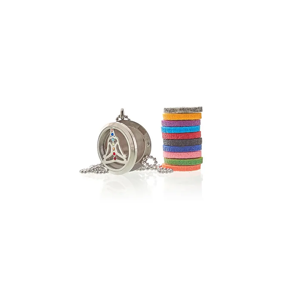 Diffuseur d'huiles essentielles, Collier yoga et chakras : Modèle unique
