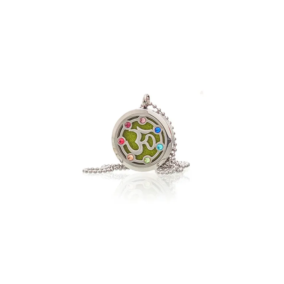 Diffuseur d'huiles essentielles, Collier Om et chakras : Modèle unique