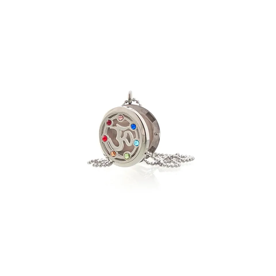 Diffuseur d'huiles essentielles, Collier Om et chakras : Modèle unique