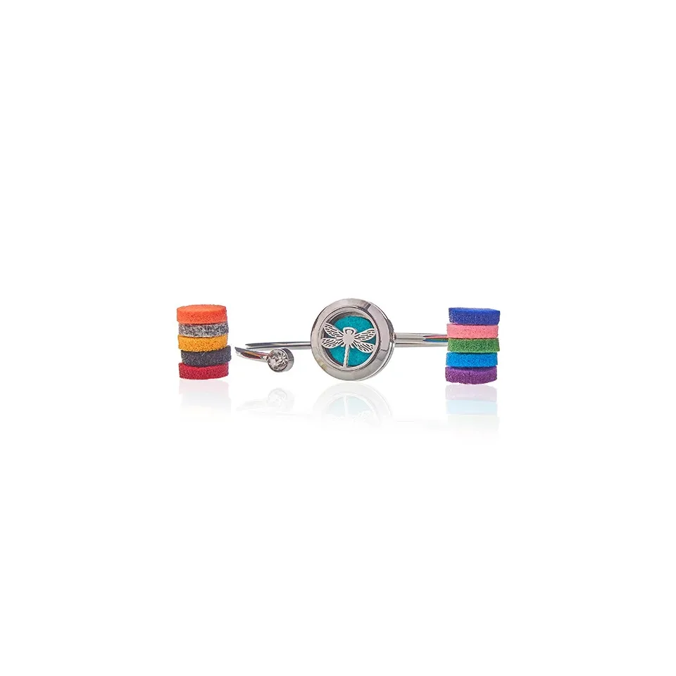 Diffuseur d'huiles essentielles, Bracelet cristal libellule : Modèle unique