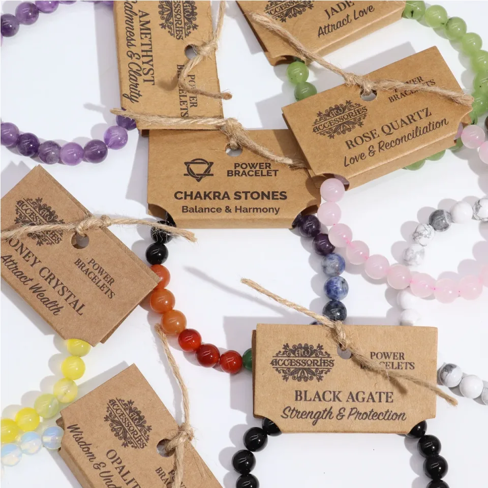 Bracelet en améthyste, élastique : Modèle unique