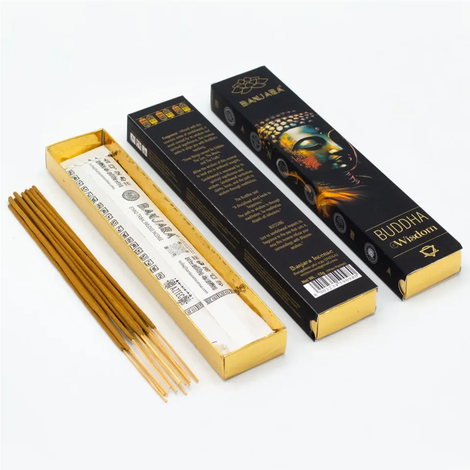 Coffret d'encens Banjara Bouddha : Modèle unique