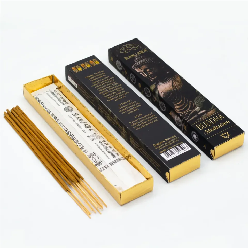 Coffret d'encens Banjara Bouddha : Modèle unique