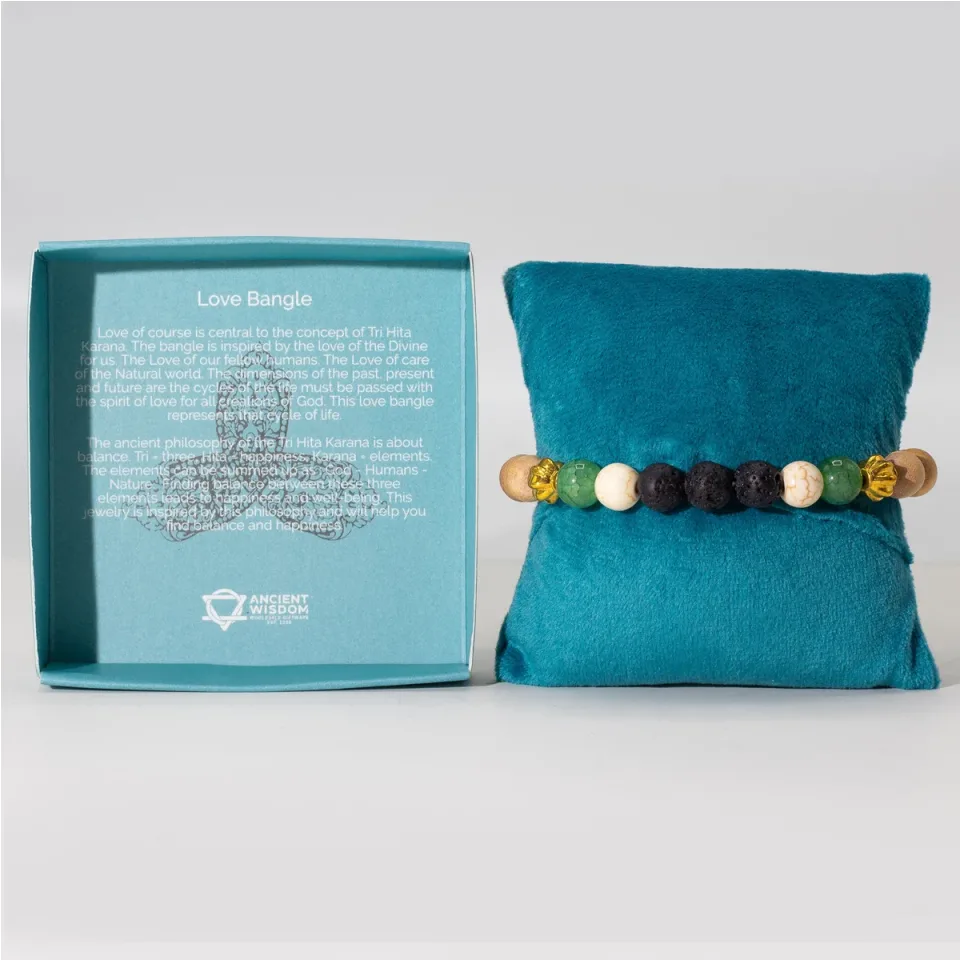 Bracelet jonc Tri Hita Karana, Amour : Modèle unique