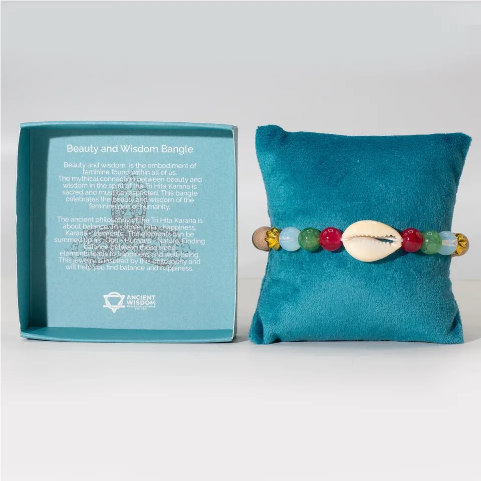 Bracelet jonc Tri Hita Karana, Beauté et sagesse : Modèle unique