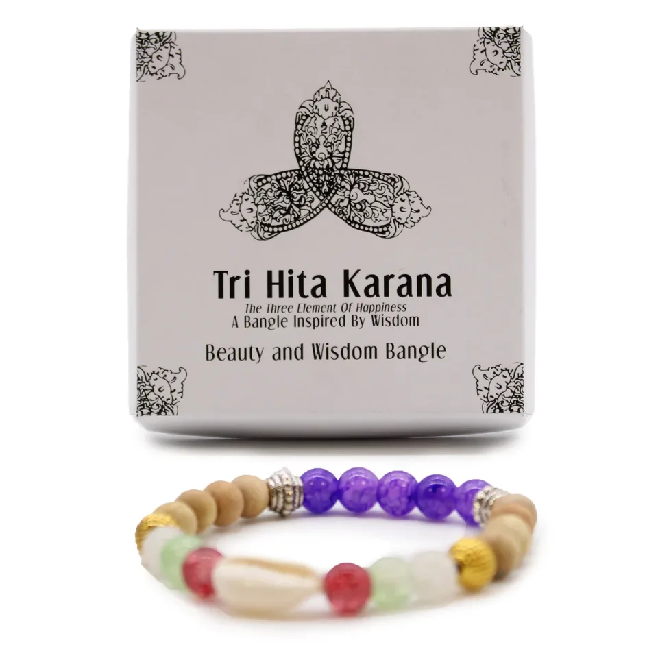 Bracelet jonc Tri Hita Karana, Beauté et sagesse : Modèle unique