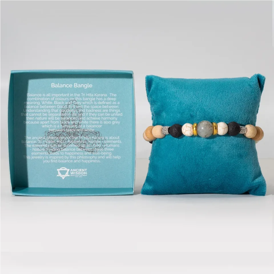 Bracelet jonc Tri Hita Karana, Équilibre : Modèle unique