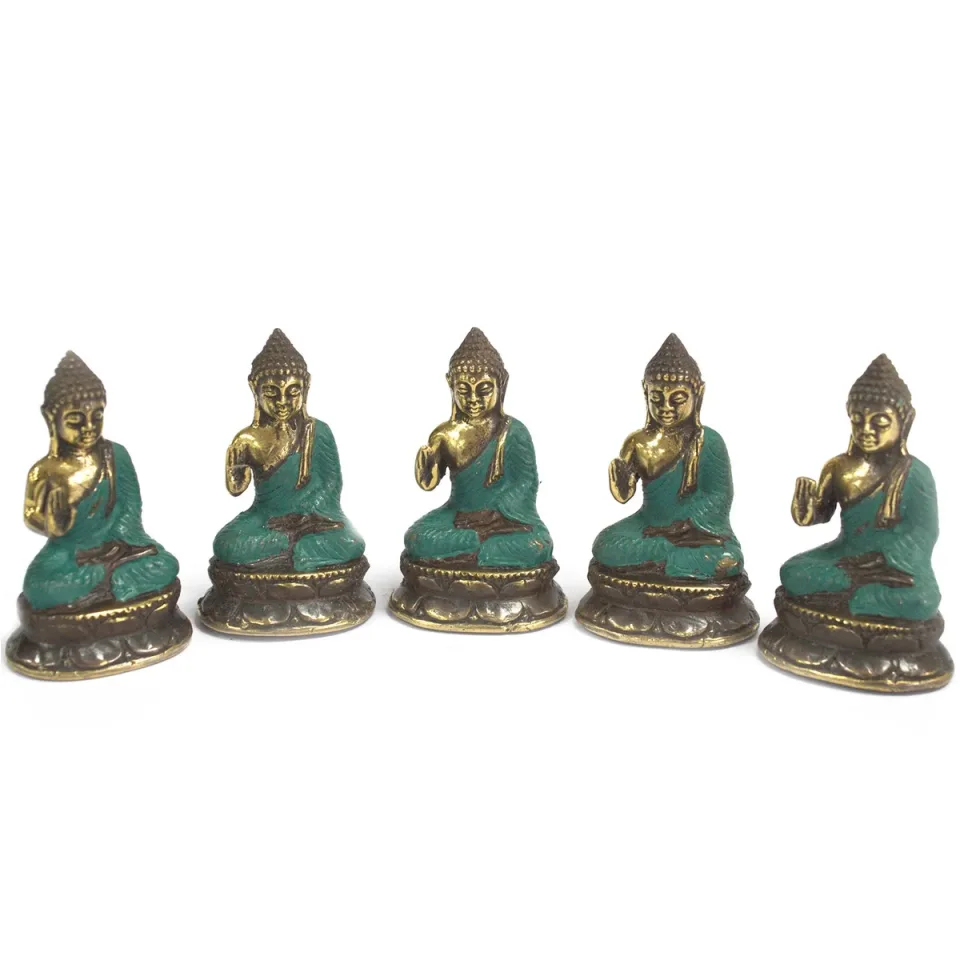 Mini Bouddha assis, main levée : Modèle unique