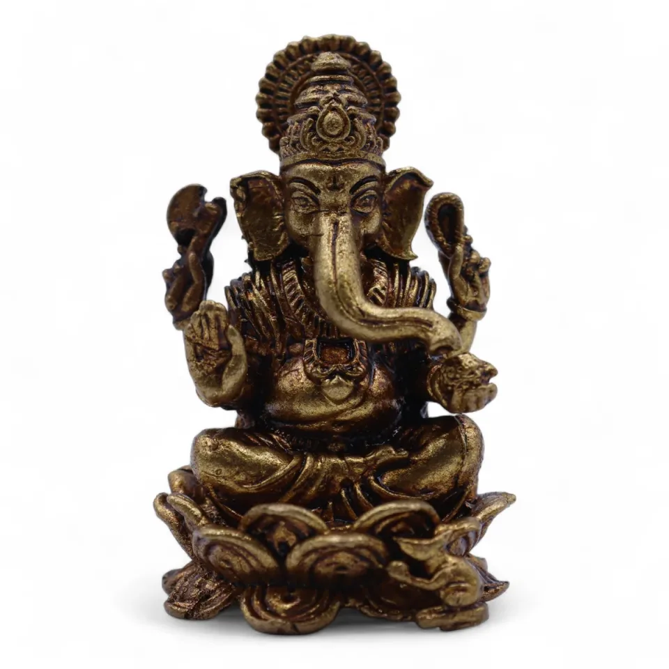Petite divinité en laiton, Ganesh : Modèle unique