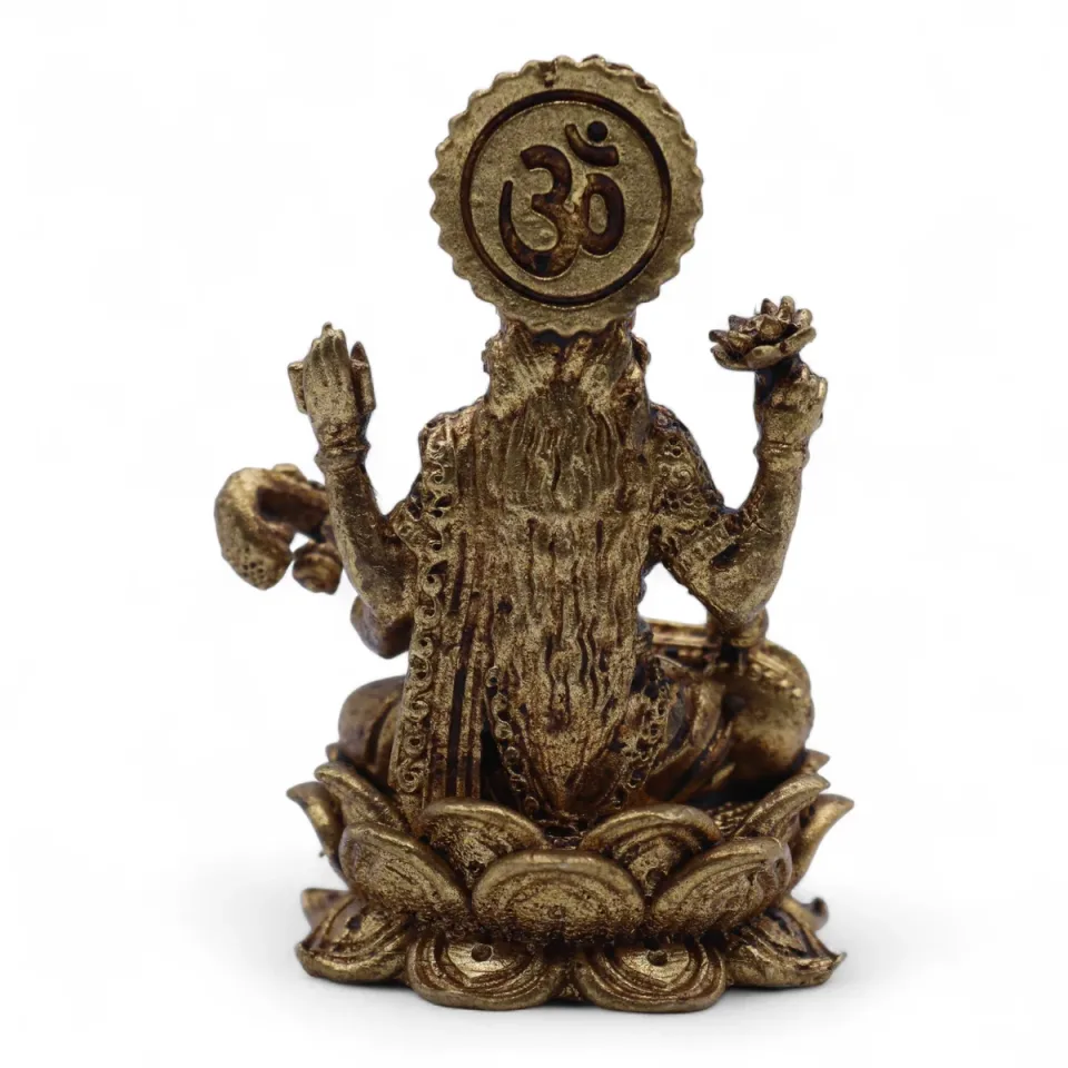 Petite divinité en laiton, Sarasvati : Modèle unique