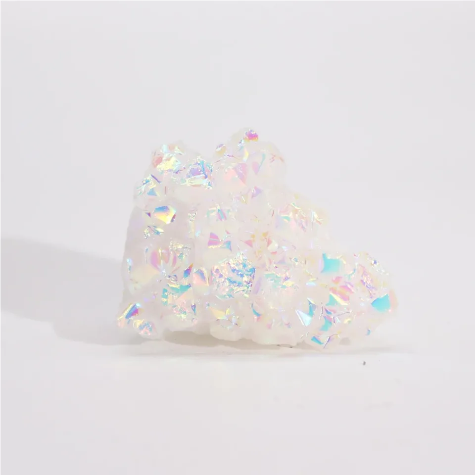 Petit quartz aura ange (environ 40-65 g, 3,5-5 cm) : Modèle unique