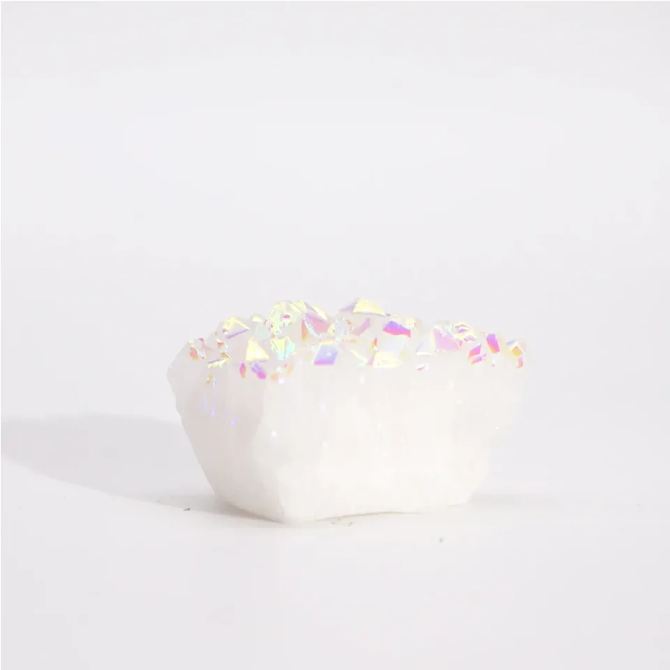 Petit quartz aura ange (environ 40-65 g, 3,5-5 cm) : Modèle unique