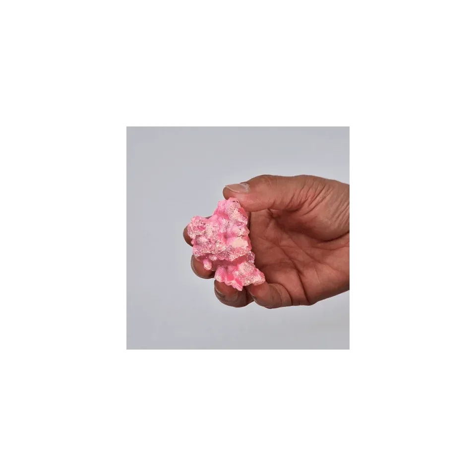 Quartz aura halo rose moyen (environ 100-150 g, 7-10 cm) : Modèle unique