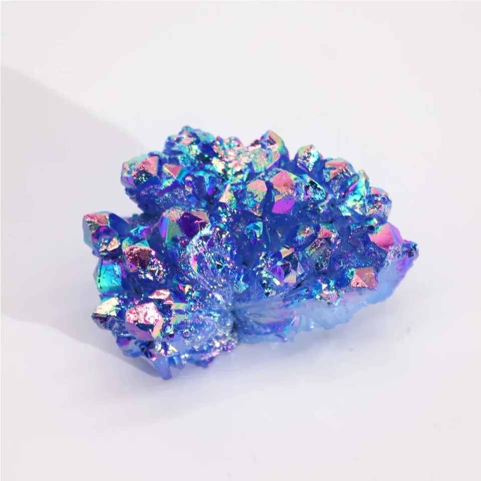 Quartz aura halo aqua moyen (environ 100-150 g, 7-10 cm) : Modèle unique