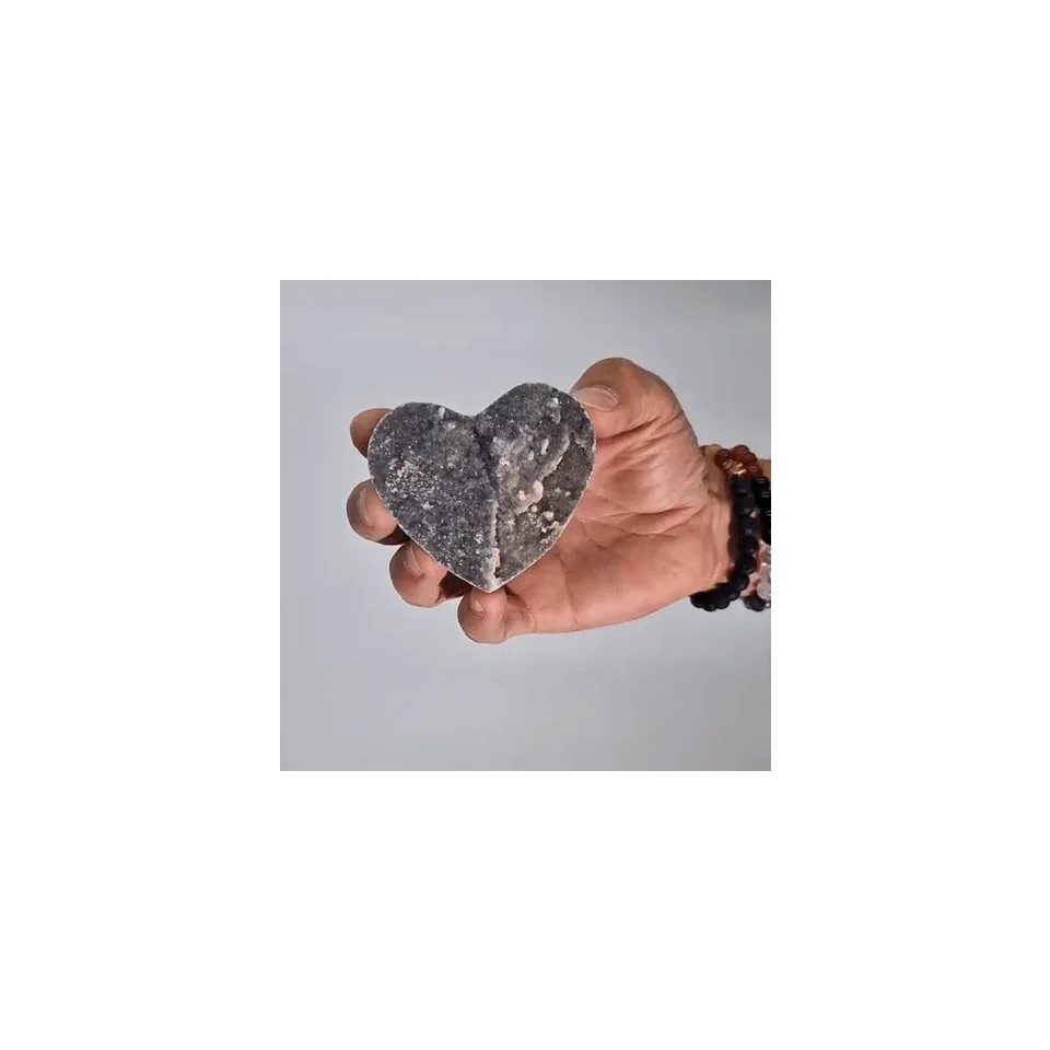 Grands cœurs en calcite (environ 6,5-8,5 cm) : Modèle unique
