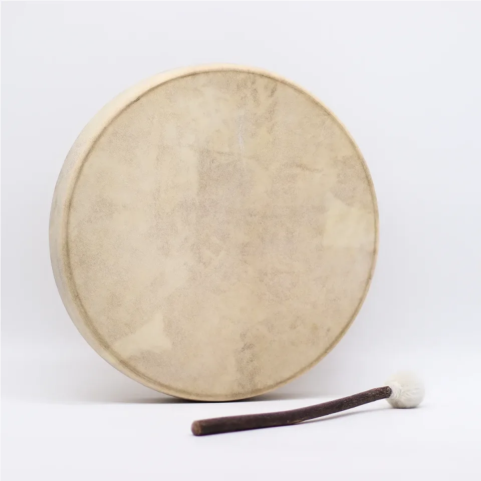 Tambour chamanique accordable, esprit de l'ours, 40 cm : Modèle unique