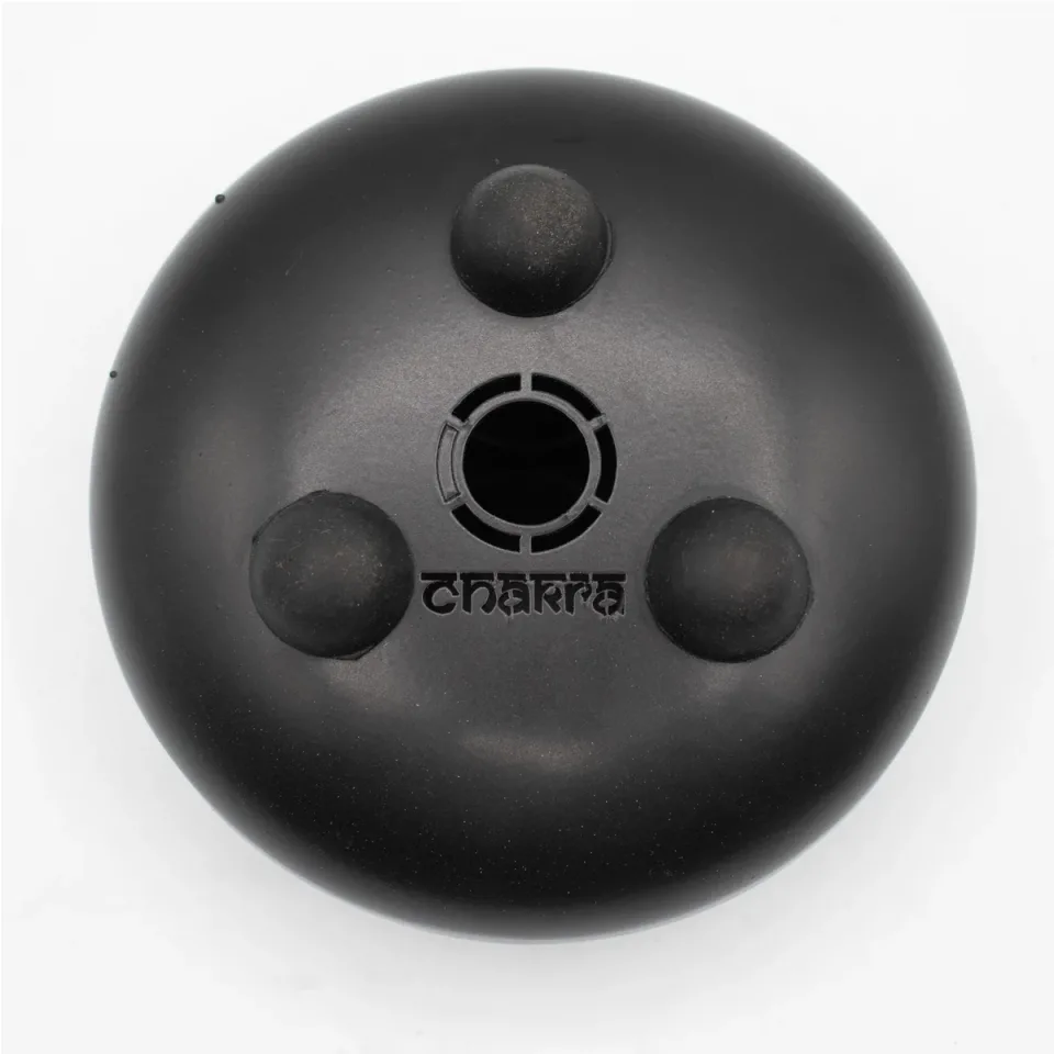 Happy drum médium grave chakras noir, 14 x 7 cm : Modèle unique