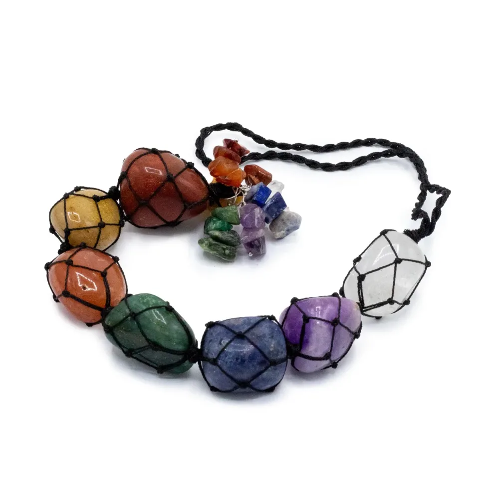 Pendentif à suspendre, éclats des sept chakras : Modèle unique