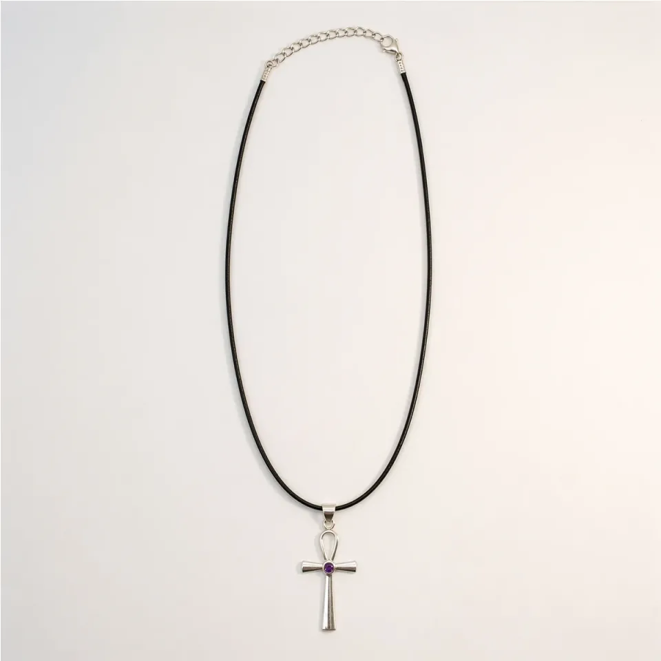 Sur cordon : ankh, symbole de vie éternelle : Modèle unique