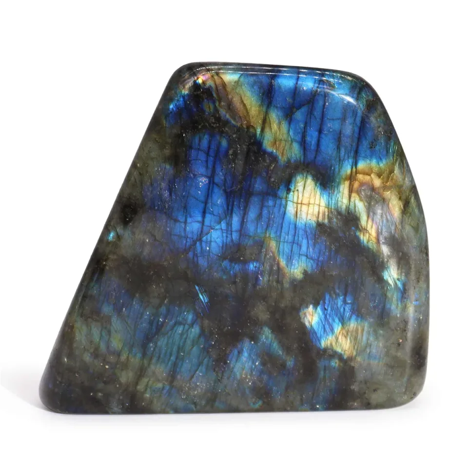 Labradorite de Madagascar, Pièces d'exposition (environ 900-1100 g, 100-170 mm) : Modèle unique